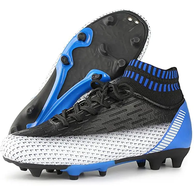 Outdoor Athletic Firm Ground Sock Ankle Care Performance Soccer Cleats Football Shoes